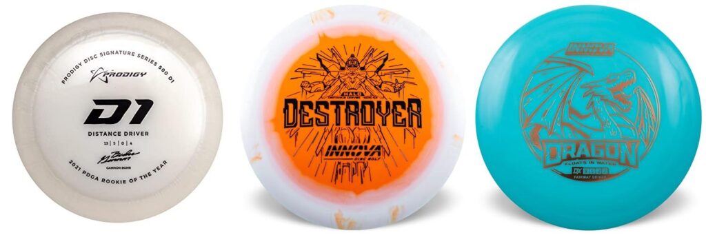 Disc Golf Drivers combined image