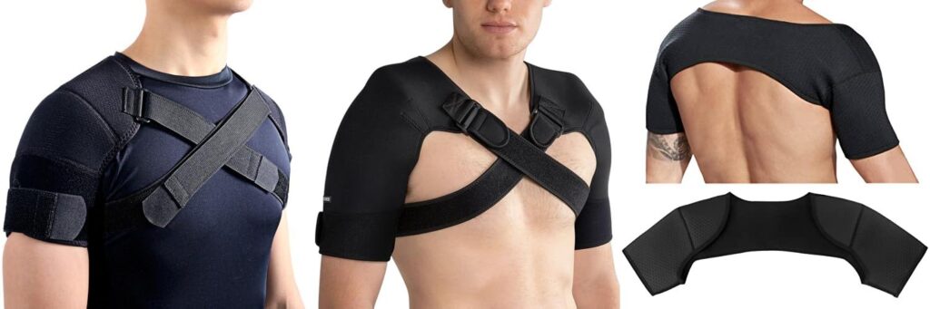 Double Shoulder Support Brace combined image