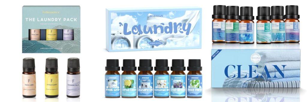 Essential Oils For Laundry Dryer Balls combined image