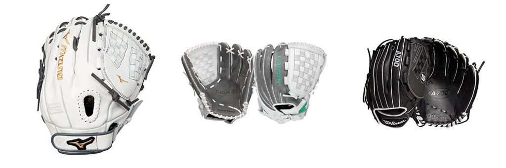 Fastpitch Softball Glove combined image