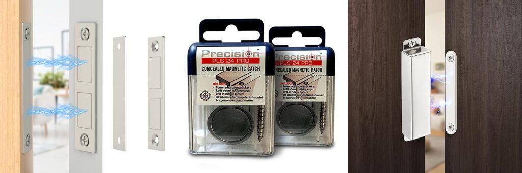 Magnetic Pocket Door Lock combined image