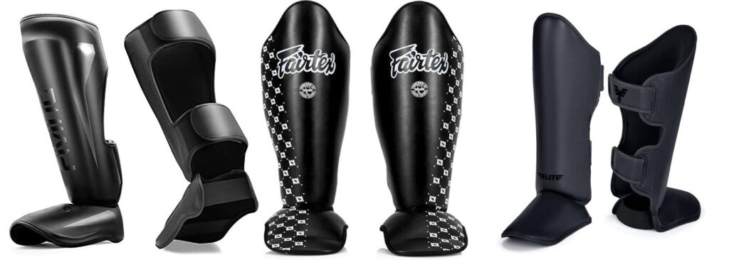 Muay Thai Shin Guards combined image