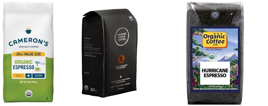 Organic Espresso Beans combined image