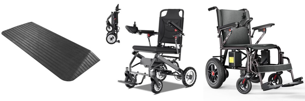 Power Wheelchair For Outdoor Use combined image