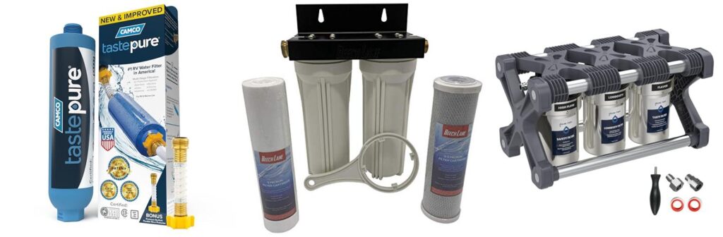 Rv Water Filtration combined image