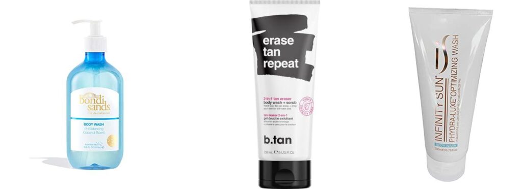 Shower Gel For Spray Tan combined image