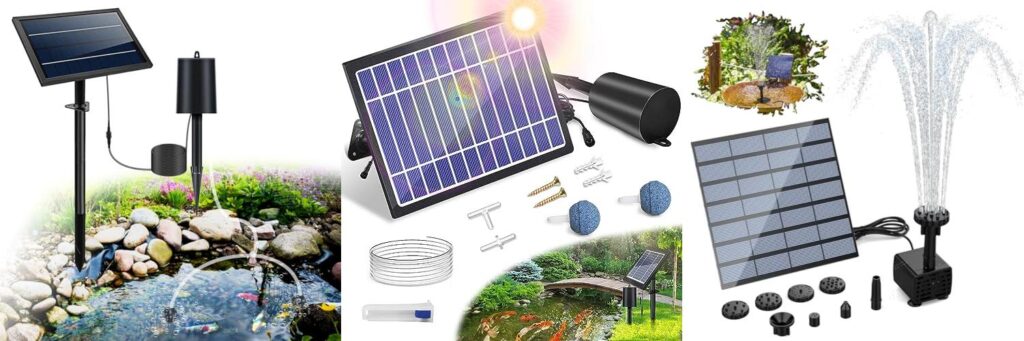 Solar Fish Pond Pump combined image