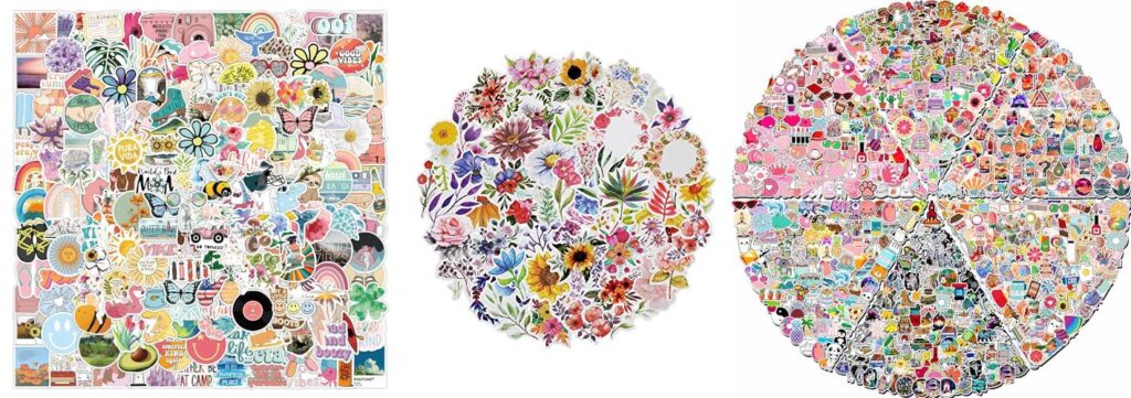 Stickers For Water Bottles combined image