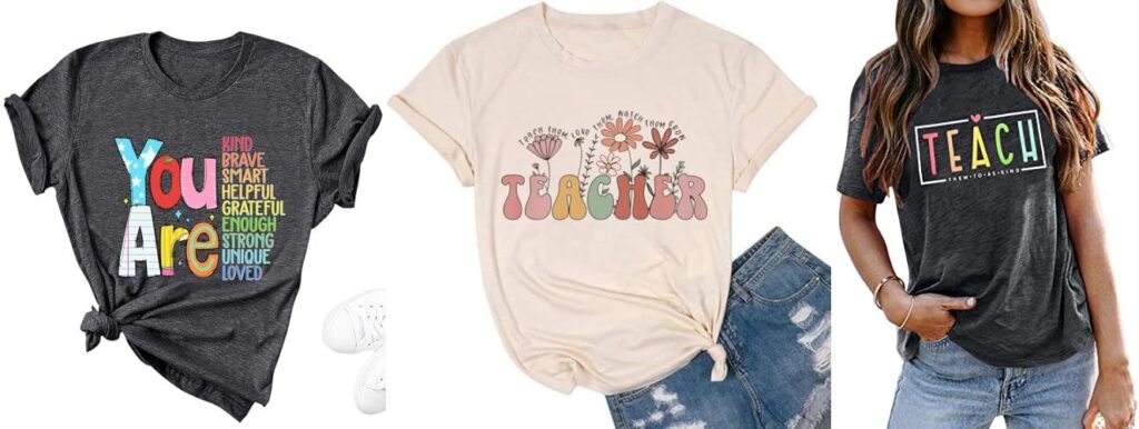 Teacher Shirts combined image