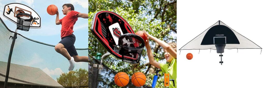 Trampoline Basketball Hoop combined image