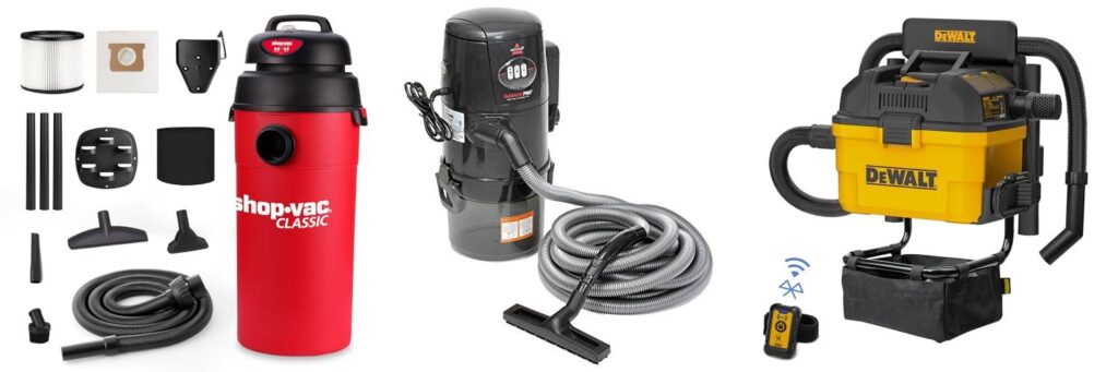 Wall Mount Shop Vac combined image
