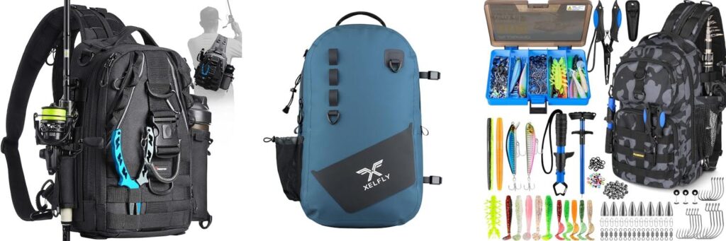 Waterproof Fishing Backpack combined image