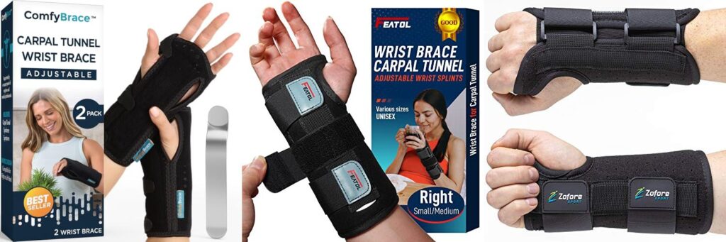 Wrist Splint For Carpal Tunnel combined image