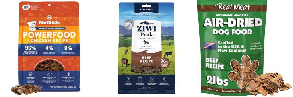 Air Dried Dog Food combined image