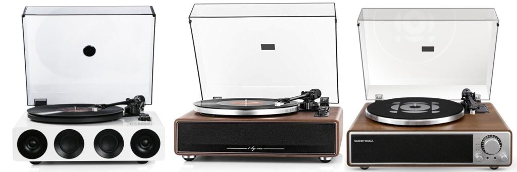 Top 5 All In One Turntables: Reviews & Buying Guide for Vinyl 2 All In One Turntable combined image