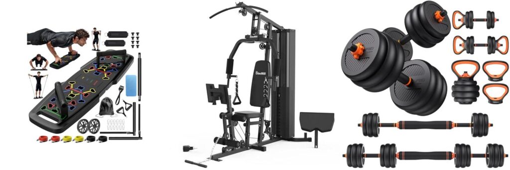 At Home Gym combined image