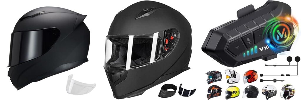 Budget Motorcycle Helmet combined image