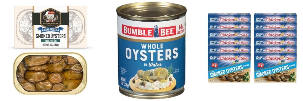 Canned Oysters combined image