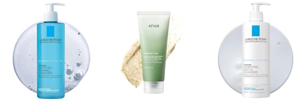 Cleansers For Combination Skin combined image