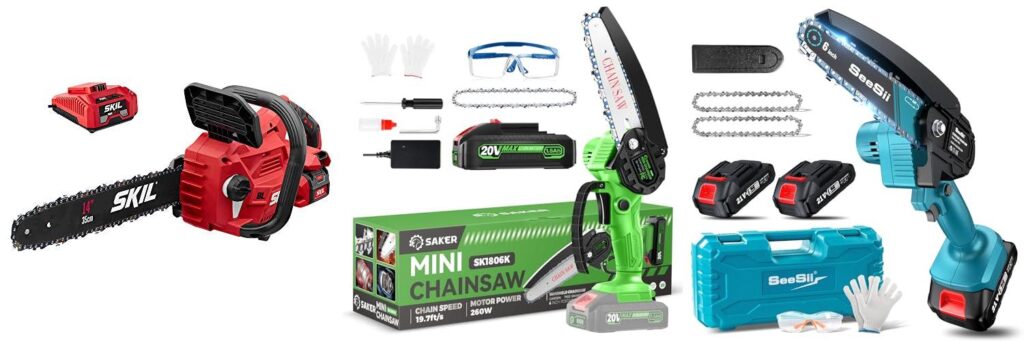 Cordless Chainsaw combined image