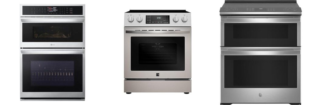 Double Oven Electric Ranges combined image