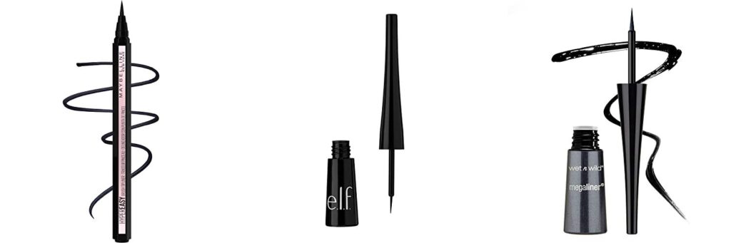 Drugstore Liquid Eyeliner combined image