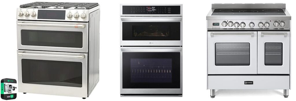 Electric Double Oven Range combined image