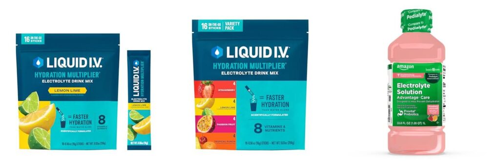 Electrolyte Drink When Sick combined image