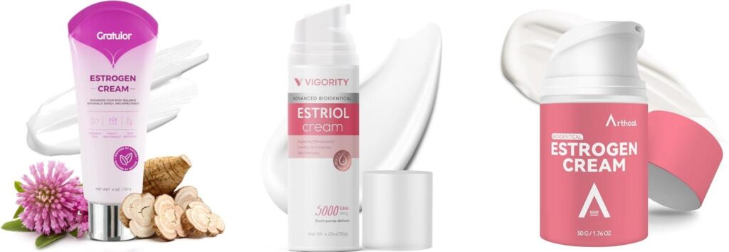 Estrogen Face Cream combined image