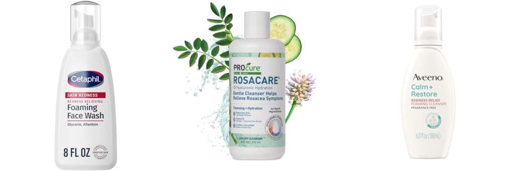 Facial Wash For Rosacea combined image