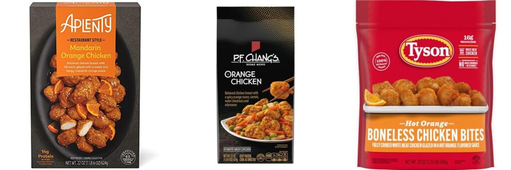 Frozen Orange Chicken combined image