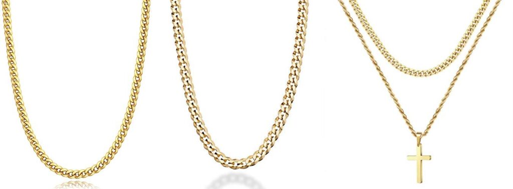 Gold Chains For Men combined image