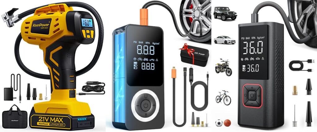 Handheld Tire Inflator combined image