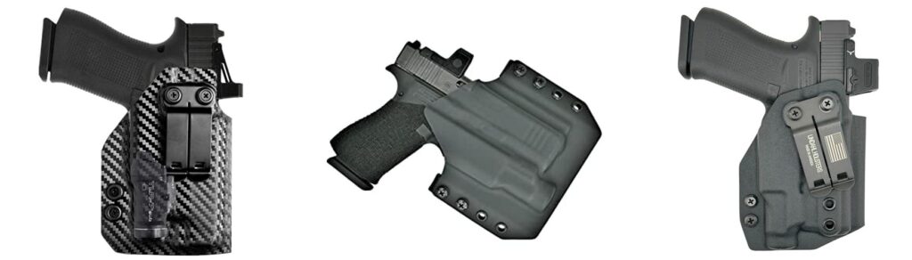 Holster For Glock 43X Mos With Tlr 7 Sub combined image