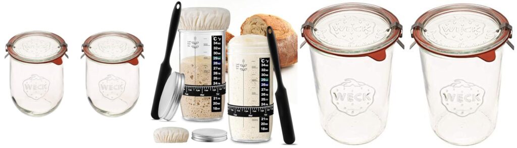 Jars For Sourdough Starter combined image