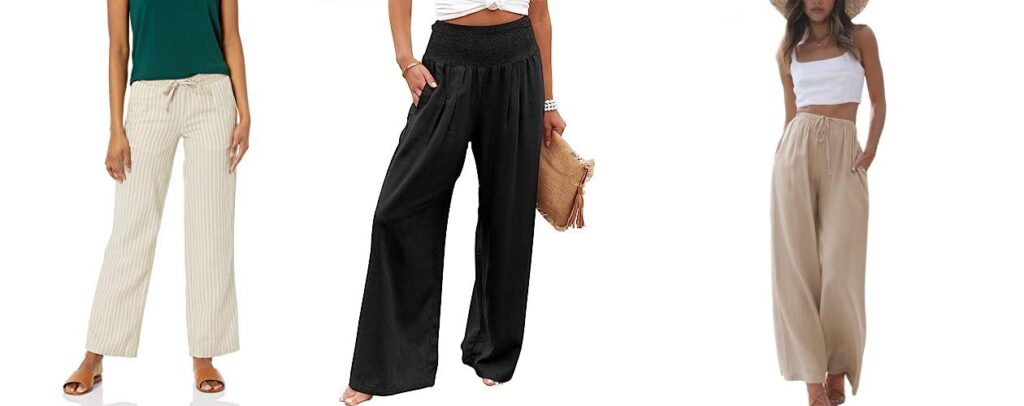 Linen Pants For Women combined image