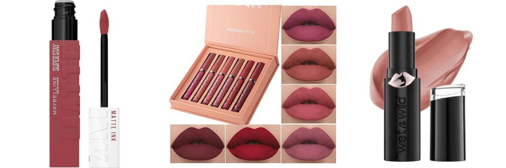 Matte Lipstick combined image