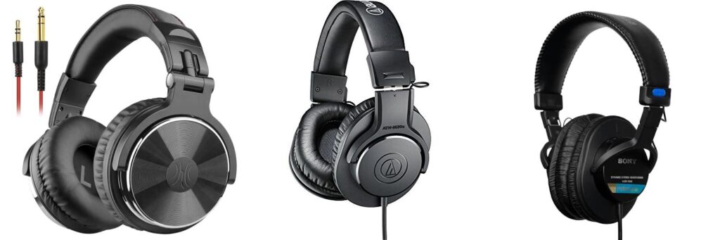 Mixing Headphones combined image