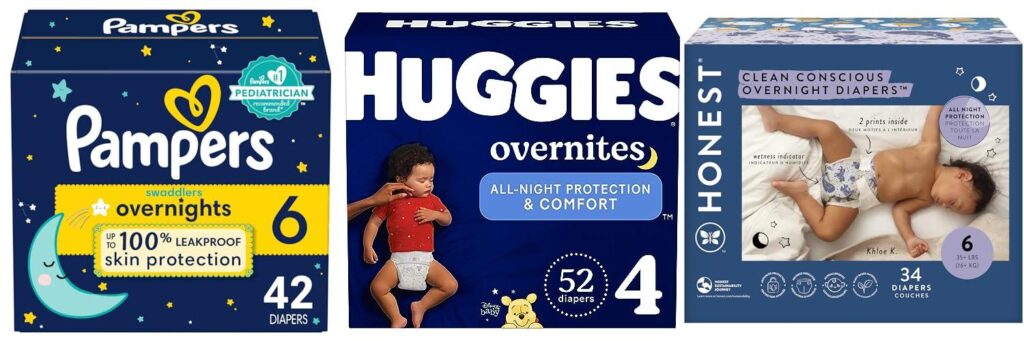 Nighttime Diapers combined image