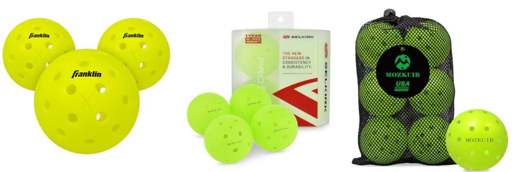 Outdoor Pickleballs combined image