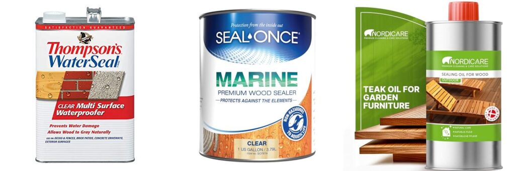 Outdoor Sealer For Wood combined image
