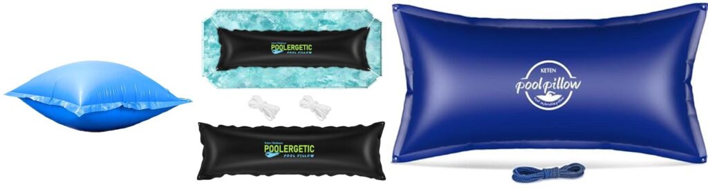 Pool Pillow For Winter combined image