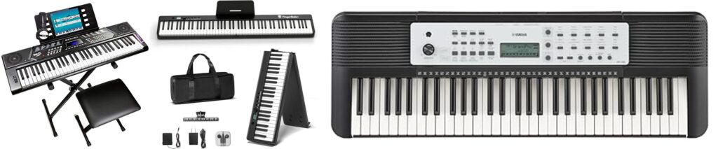 Portable Piano Keyboard combined image