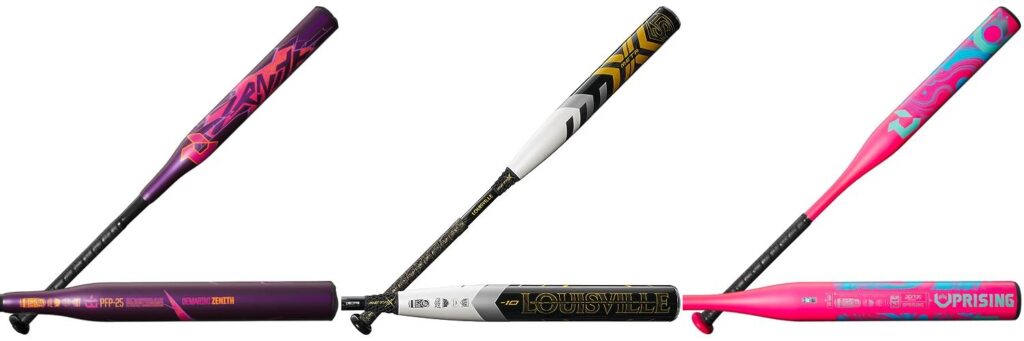 Rated Fastpitch Softball Bats combined image