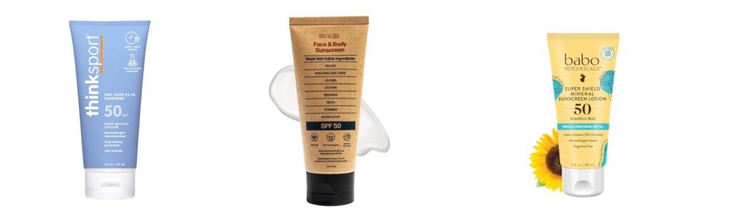 Rated Natural Sunscreen combined image