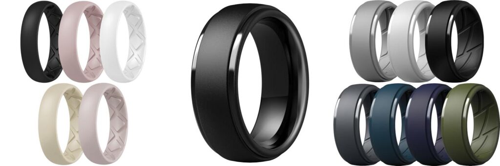 Silicone Wedding Bands combined image