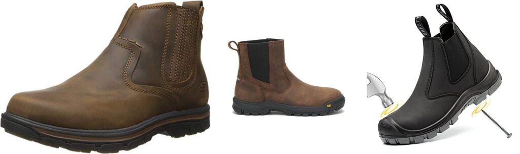 Top 5 Slip On Work Boots: Reviews & Buying Guide for Safety 2 Slip On Work Boots combined image