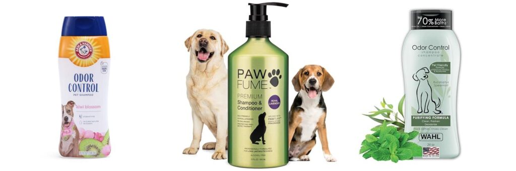 Smelling Dog Shampoo combined image