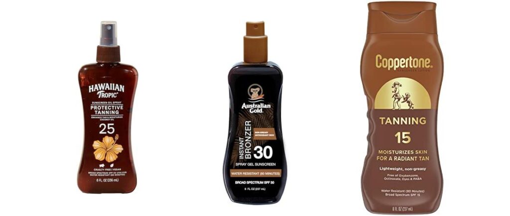 Spf For Tanning combined image