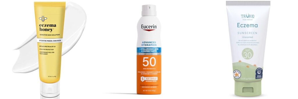 Suntan Lotion For Eczema combined image